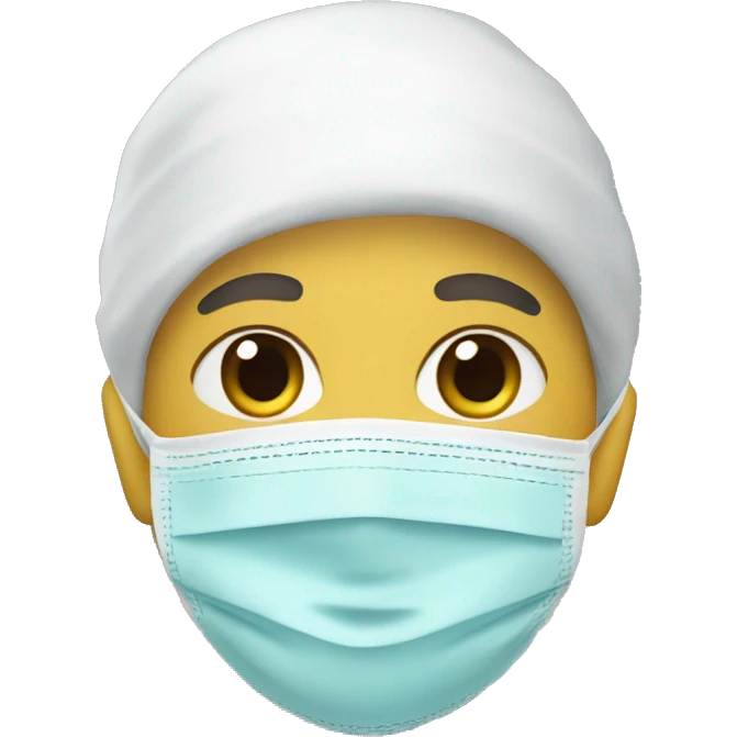 emergency face mask cosmetic emoji