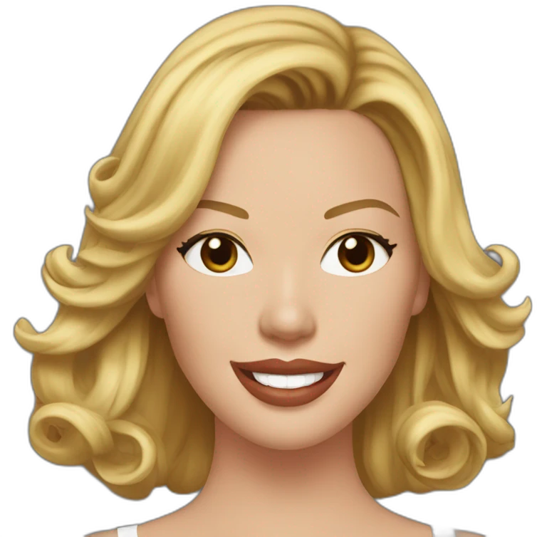 Katherine Heigl with brown and medium length hair emoji