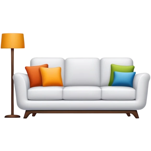 furniture store logo with sofa and chair emoji