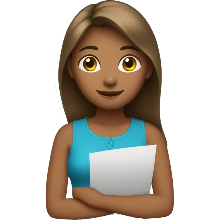 girl giving feedback emoji