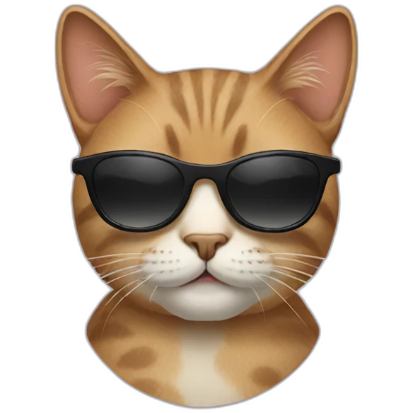Cat with sunglasses emoji