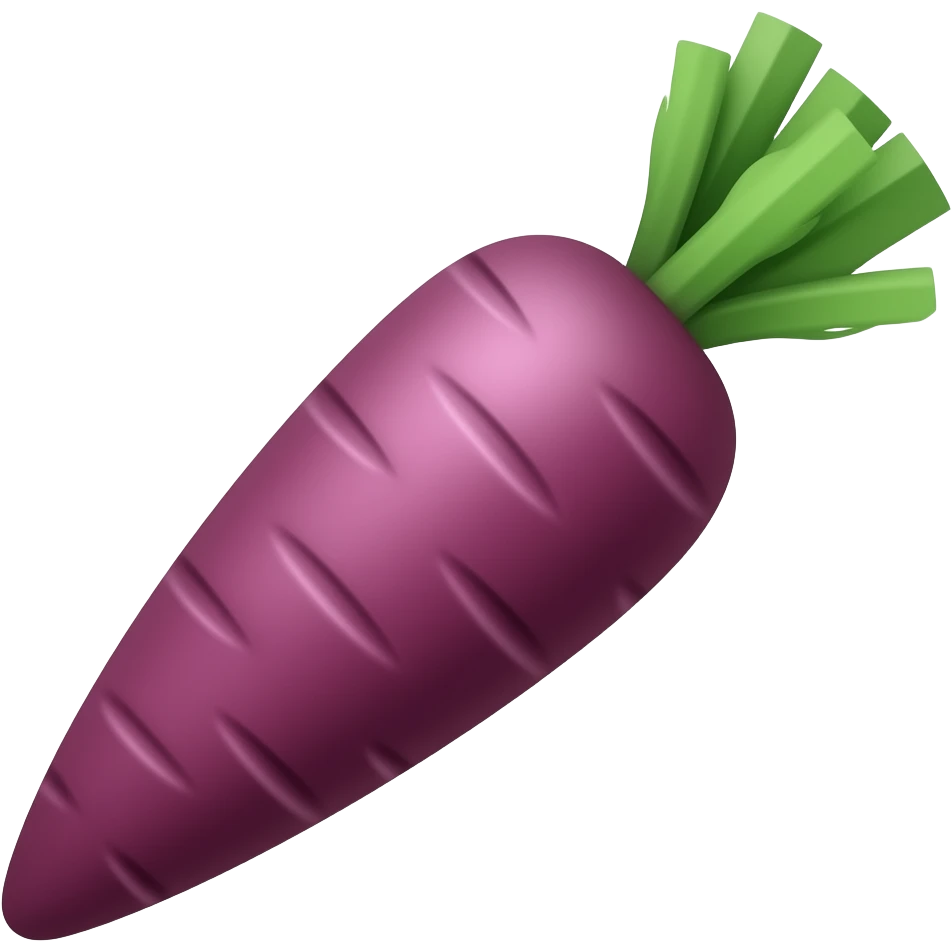 a purple carrot emoji
