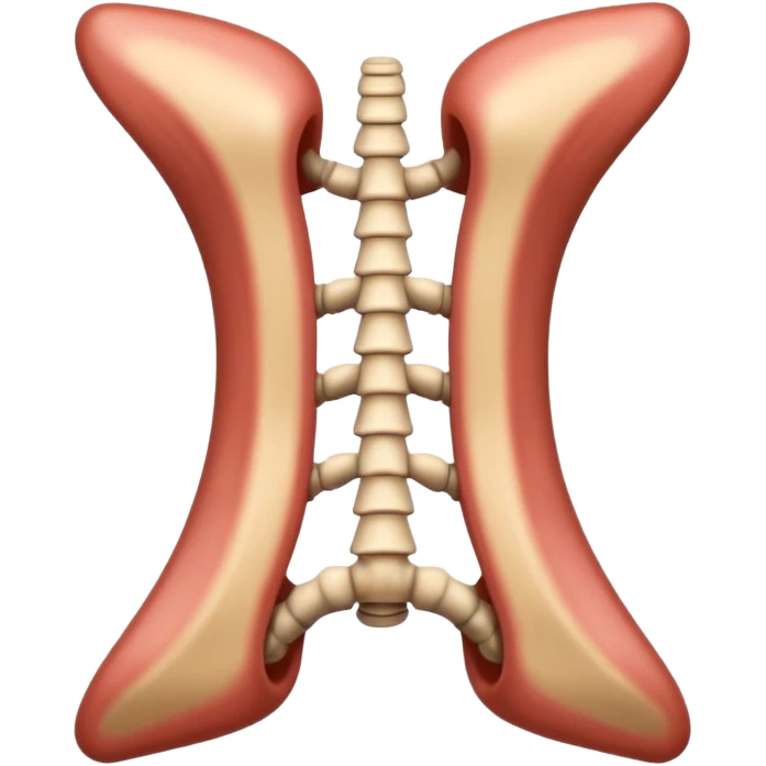 spine emoji showing scoliosis emoji
