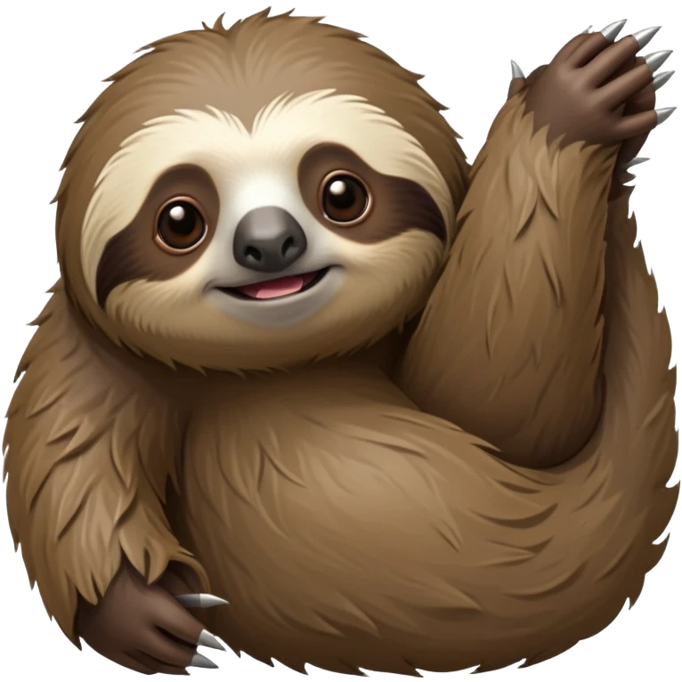 cinematic-sloth-realistic-full-body-hanging-emoji,-long-curved-claws-clinging,-thick-shaggy-brown-fur-slightly-ruffled,-head-tilted-dramatically,-slow-blinking-eyes-filled-with-serene-wisdom,-simplified-yet-realistic-focused-features,-highly-detailed,-glowing-with-an-almost-sarcastic-glow emoji