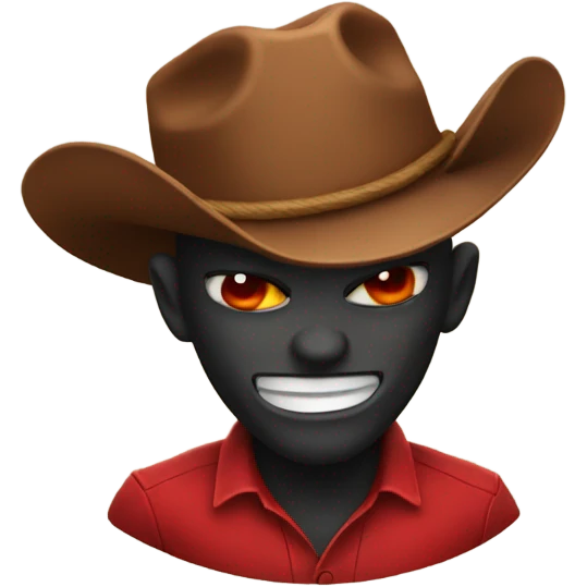 devil with a cowboy hat emoji