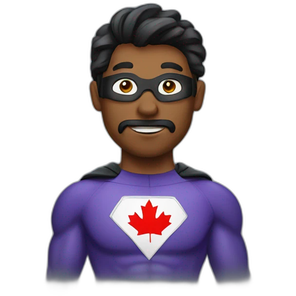 canada man superhero emoji