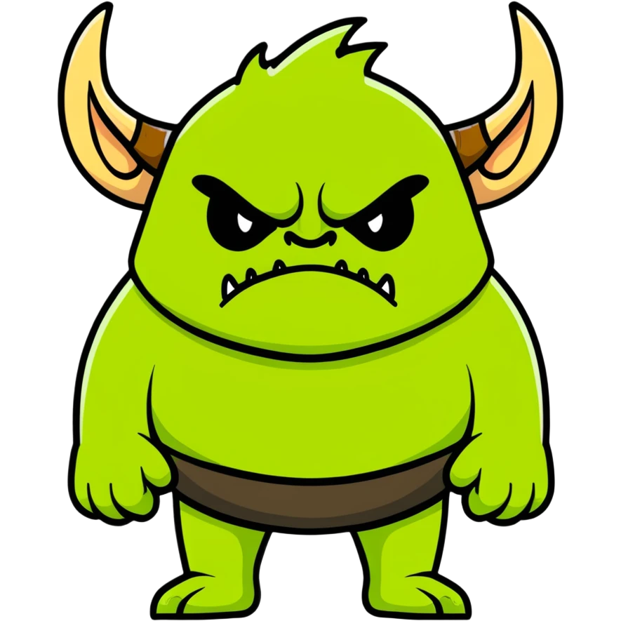 Shrek-inspired character emoji