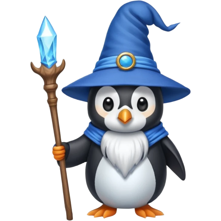 Penguin Wizard emoji