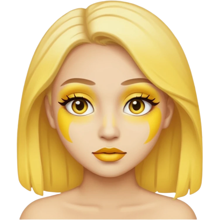 yellow makeup  emoji