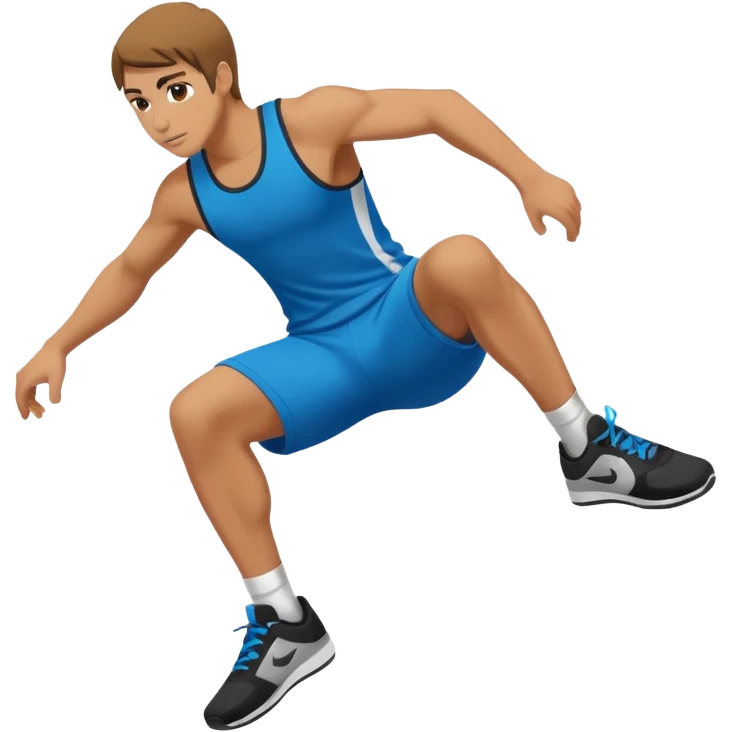 Persona haciendo parkour emoji