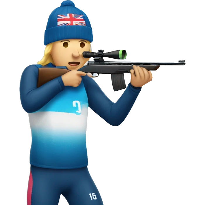 a person shooting in Biathlon emoji