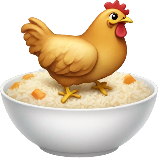 Chicken and rice  emoji