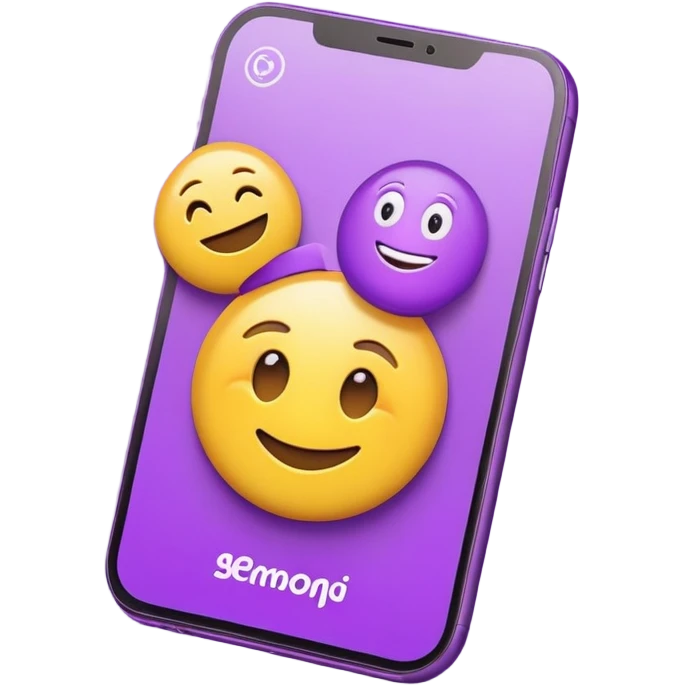 app interface, Ai Emoji Generator, remove ads, unlock pro feature, faster process, ad-free experience, cartoon characters, purple background, digital art, trending on artstation, 8k resolution, octane render emoji