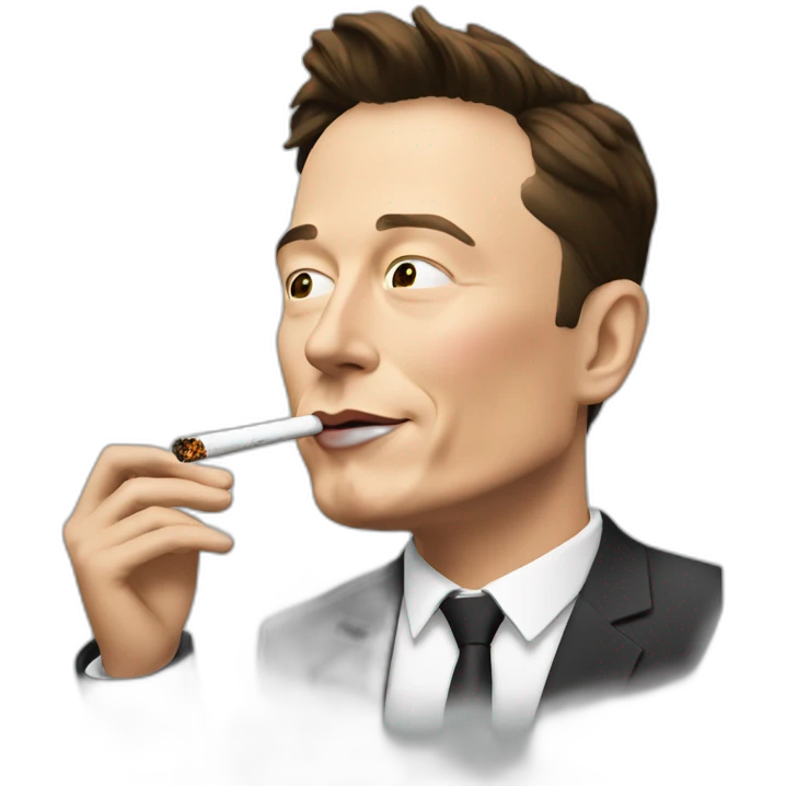 Elon musk smoking emoji