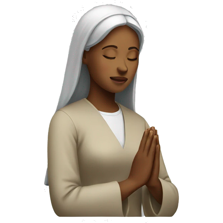 Lady praying emoji
