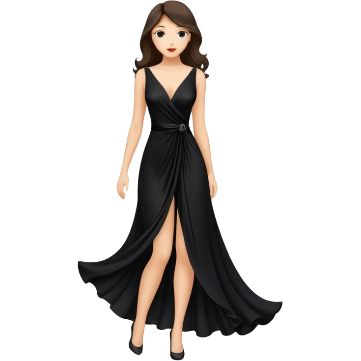 Sexy black dress emoji