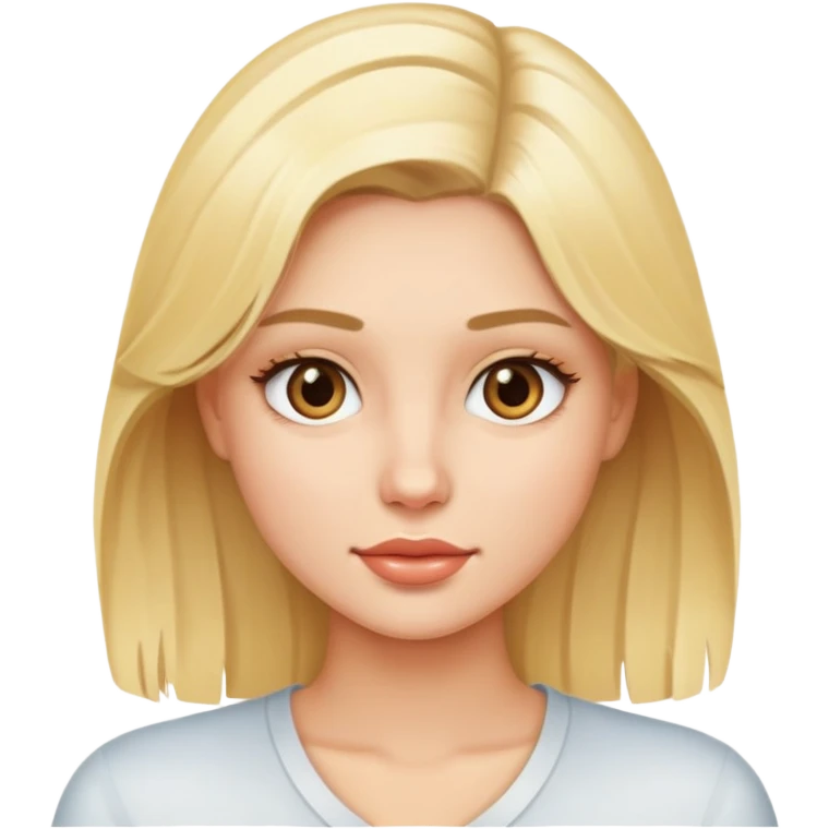 Blond model emoji