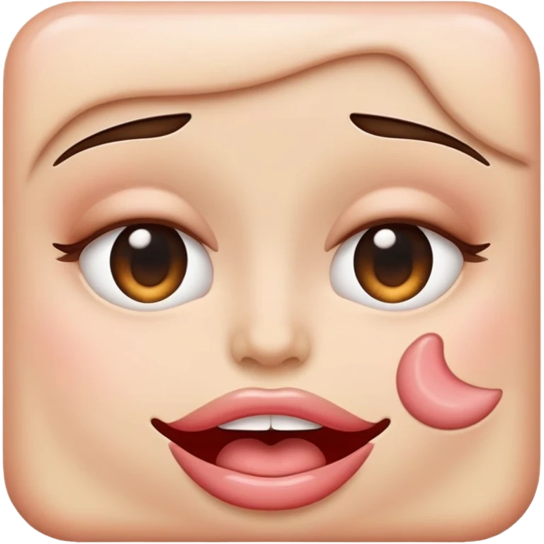 emoji biting lip emoji