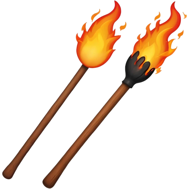 wood fire stick  emoji