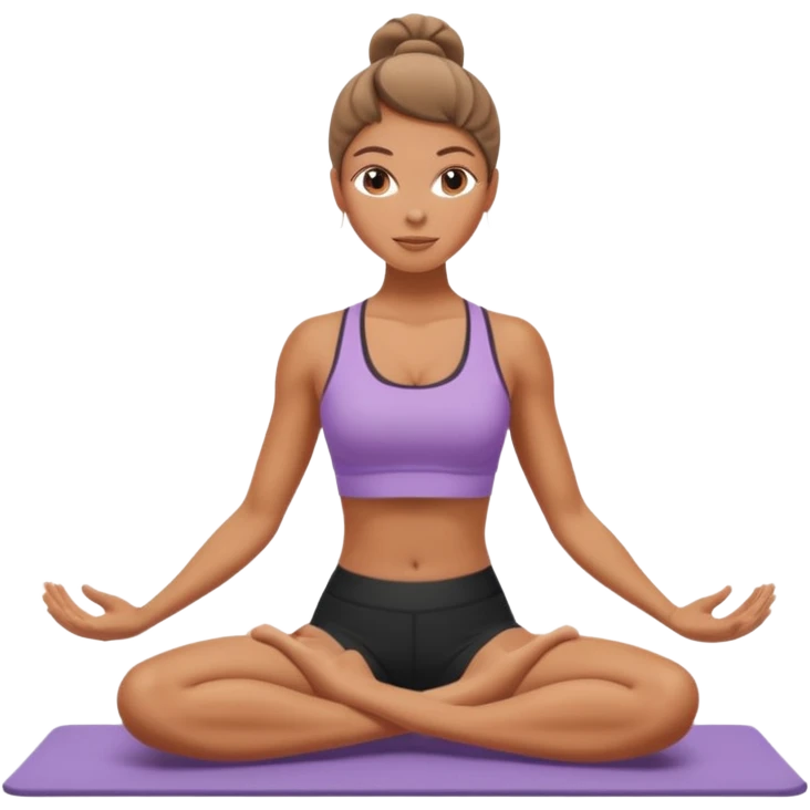 Pilates femme bronzée  emoji