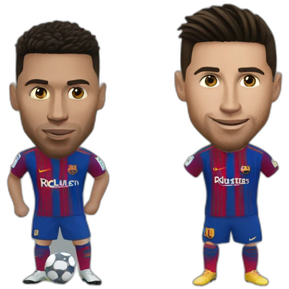 Ronaldo and Messi fusion emoji