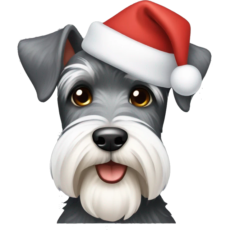 Christmas schnauzer  emoji