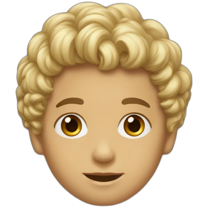 PETIT GARCON CHEUVEUX BOUCLER METISSE emoji