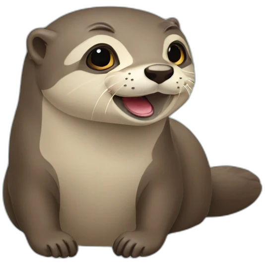 Loutre qui fait caca emoji