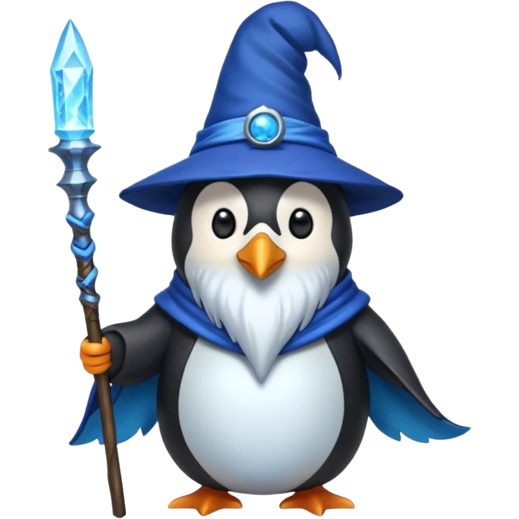 Penguin Wizard emoji