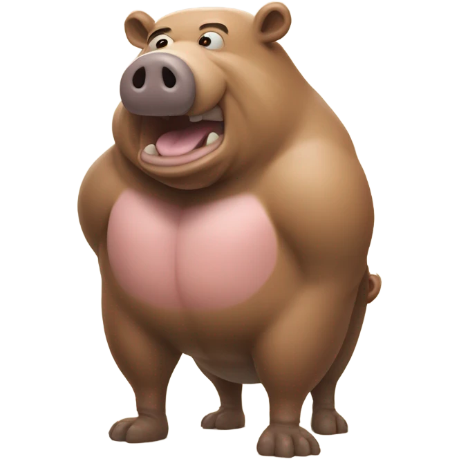 Man bear pig emoji