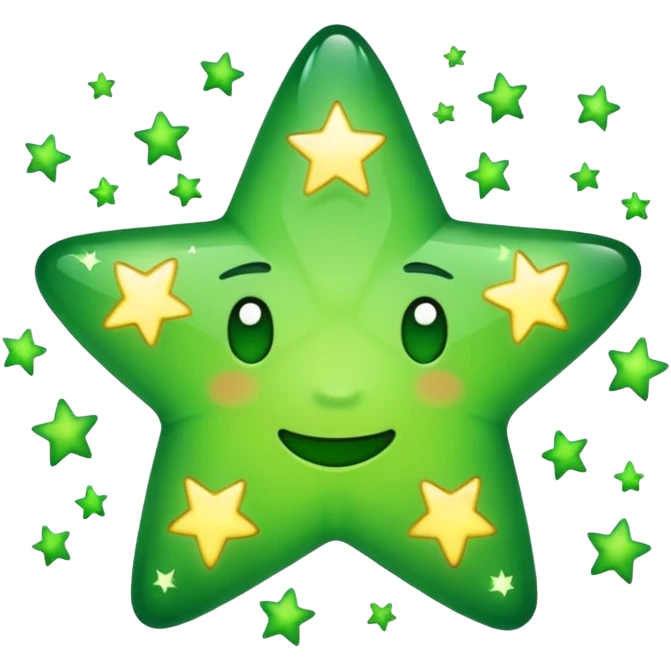 estrelas verdes emoji
