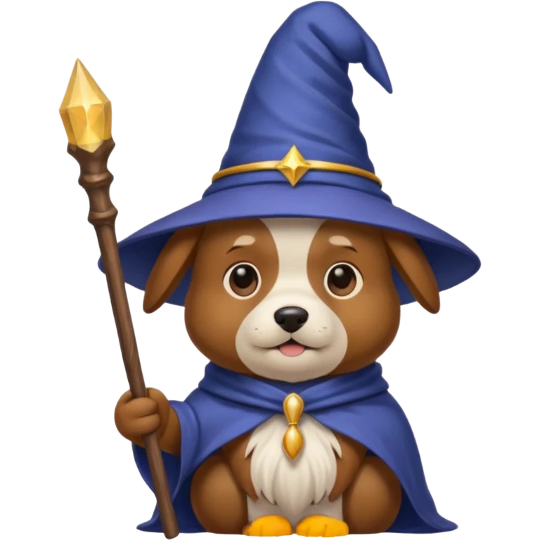 Dog wizard emoji
