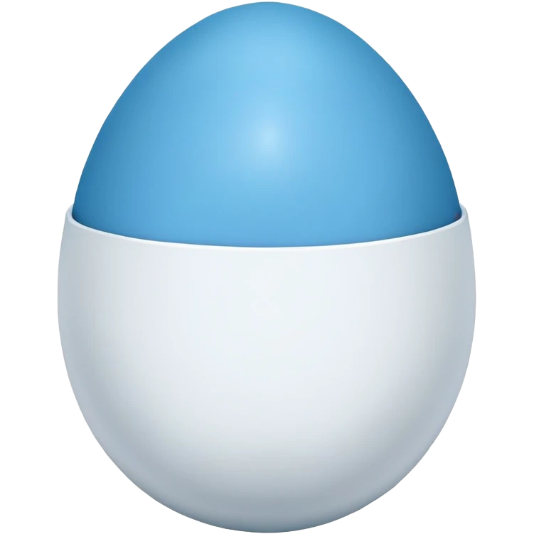 Blue egg emoji