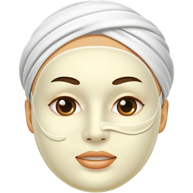 face mask cream emoji