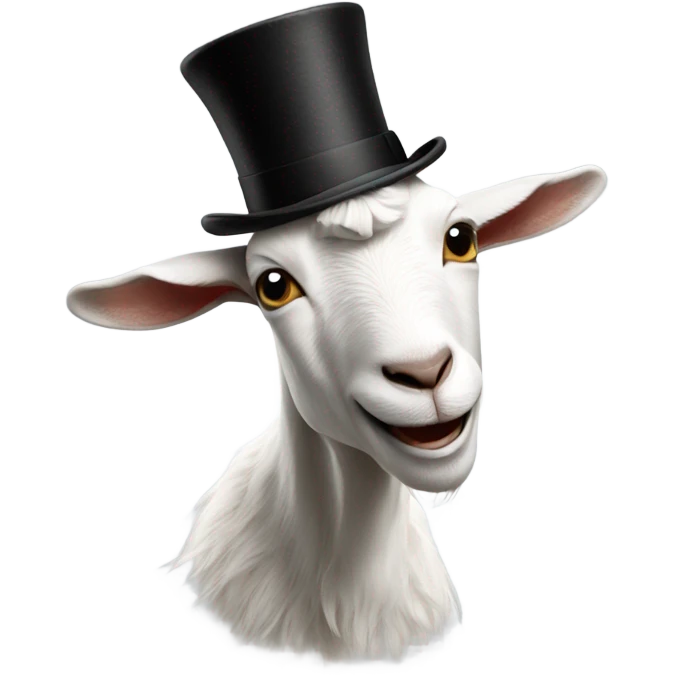 goat dancing with a top hat emoji