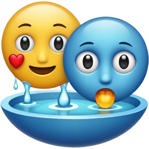 die beiden bilder mischen emoji