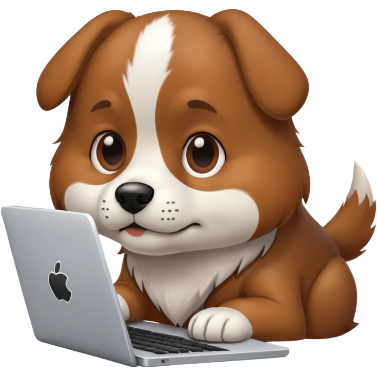 dog coding emoji