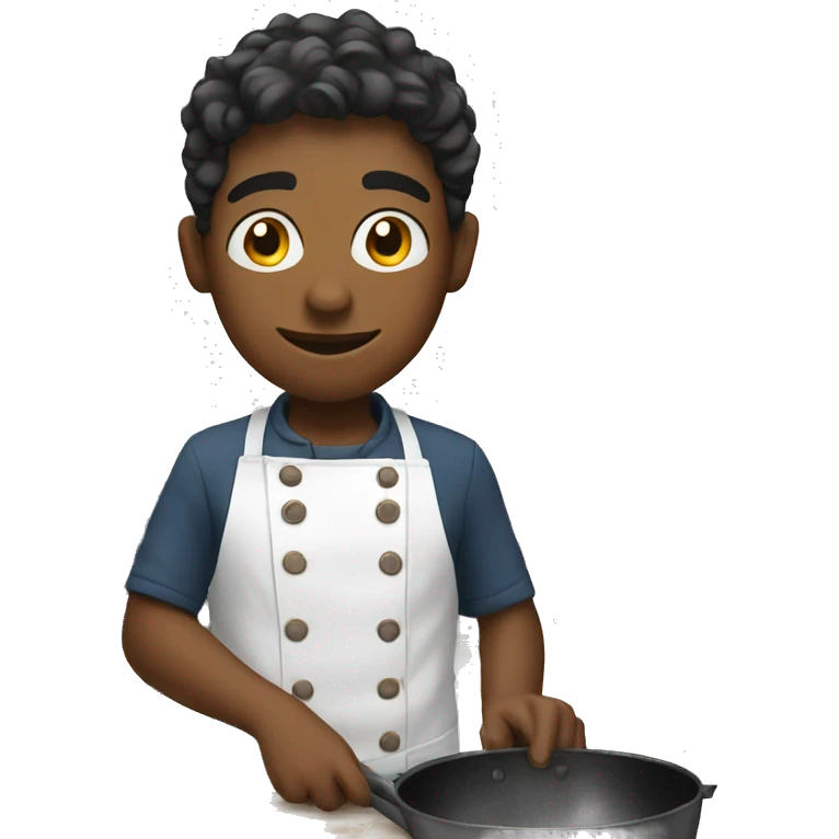 boy cooking happen emoji
