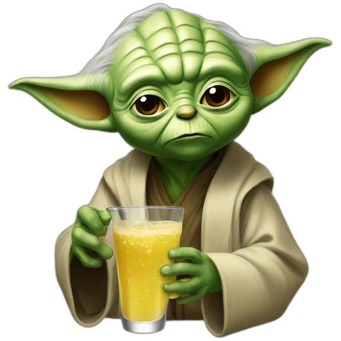 Yoda drink emoji
