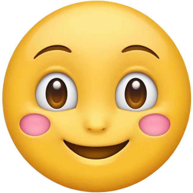 Emoji amoureux et timide à la fois  emoji