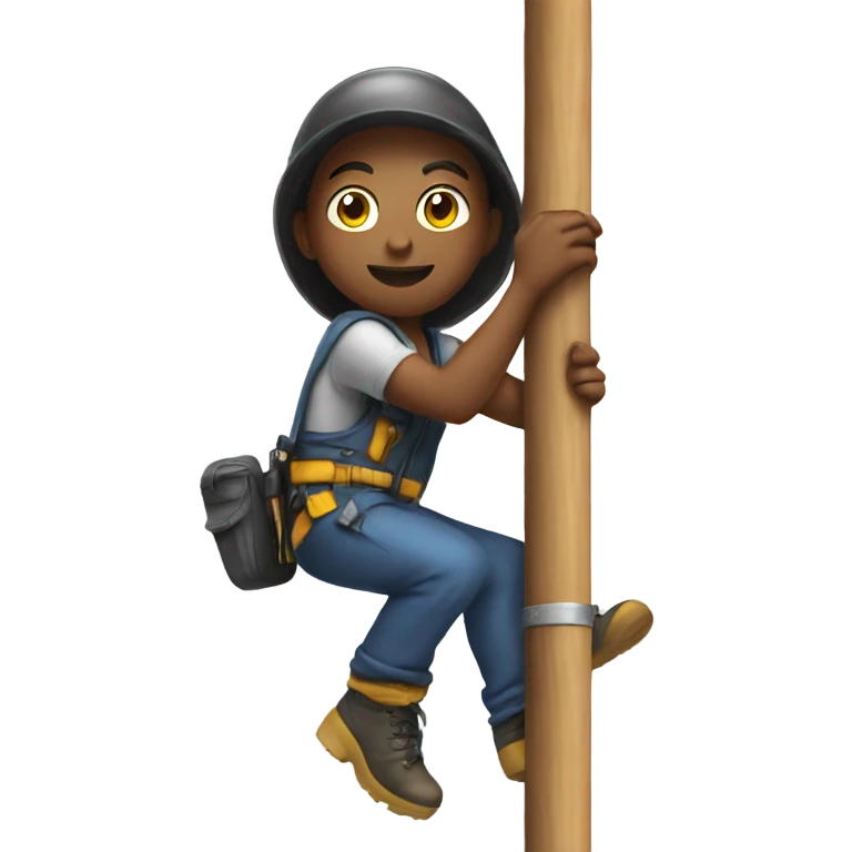 Working on a pole emoji