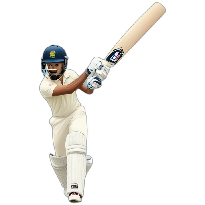 Playing cricket  emoji