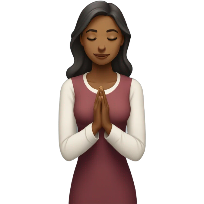 Woman praying emoji