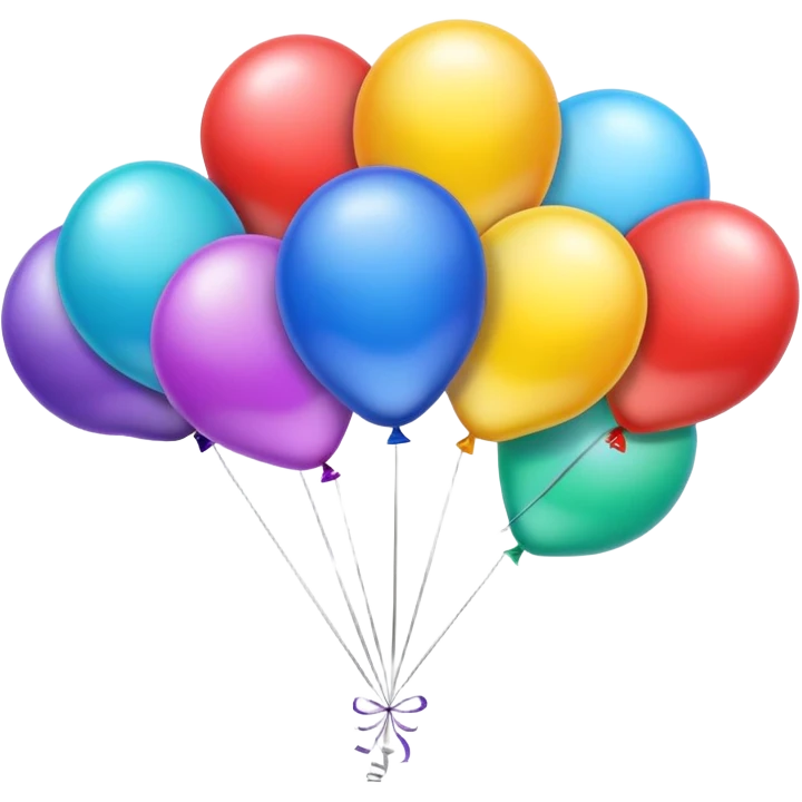Pretty balloons emoji