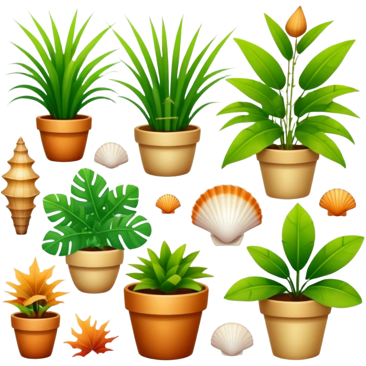 🐚🍁🪴🎋🍃🍂 emoji