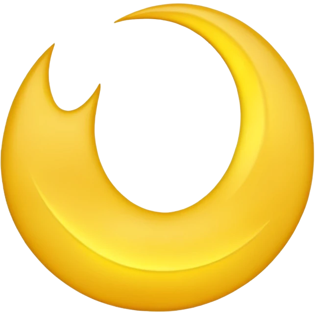 Crescent moon emoji