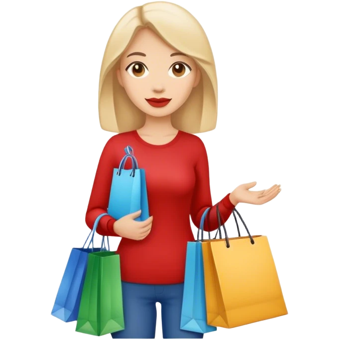 Shopping woman emoji