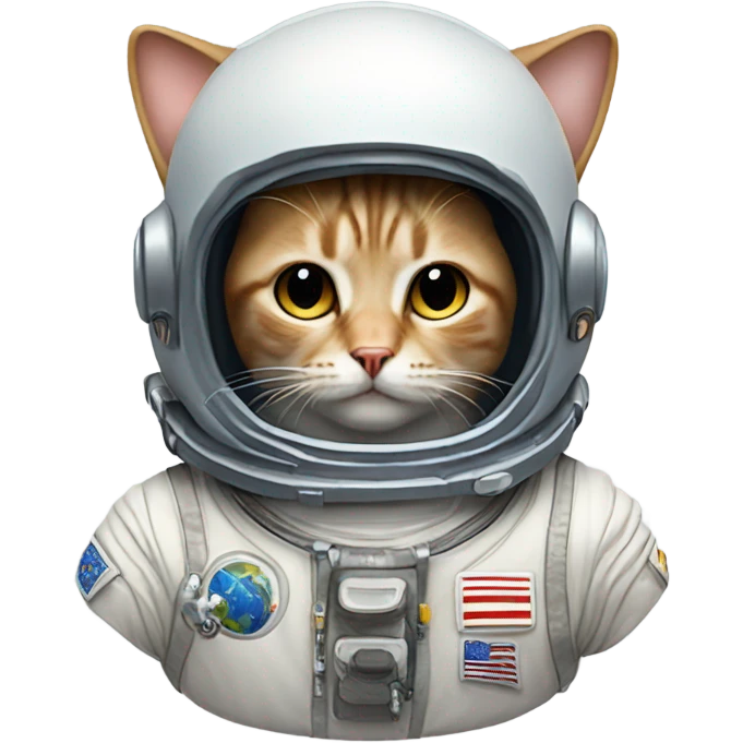 Cat astronaut emoji