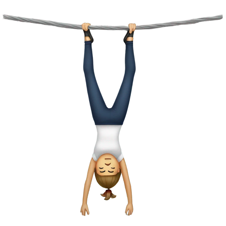 Girl upside dow  emoji