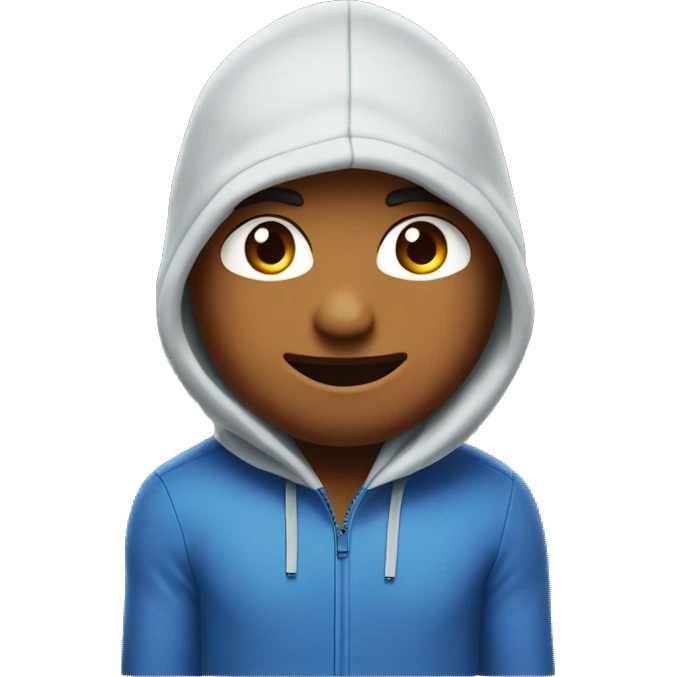 Guy with Nike pro therma fit hood emoji